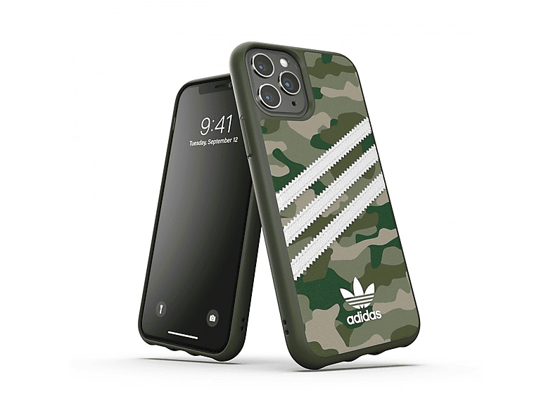 ADIDAS Moulded Case CAMO WOMAN, Backcover, APPLE, IPHONE 11 PRO, GREEN