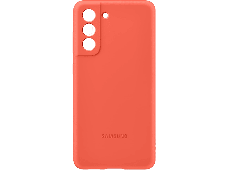 SAMSUNG Silicone Cover Rot Samsung, Galaxy Series, FE, Backcover, S21