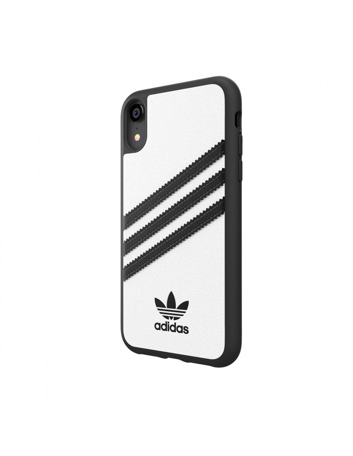 ADIDAS 32808 MOULDED CASE IP WHITE BLACK, Apple, iPhone XR Bookcover, Weiß XR