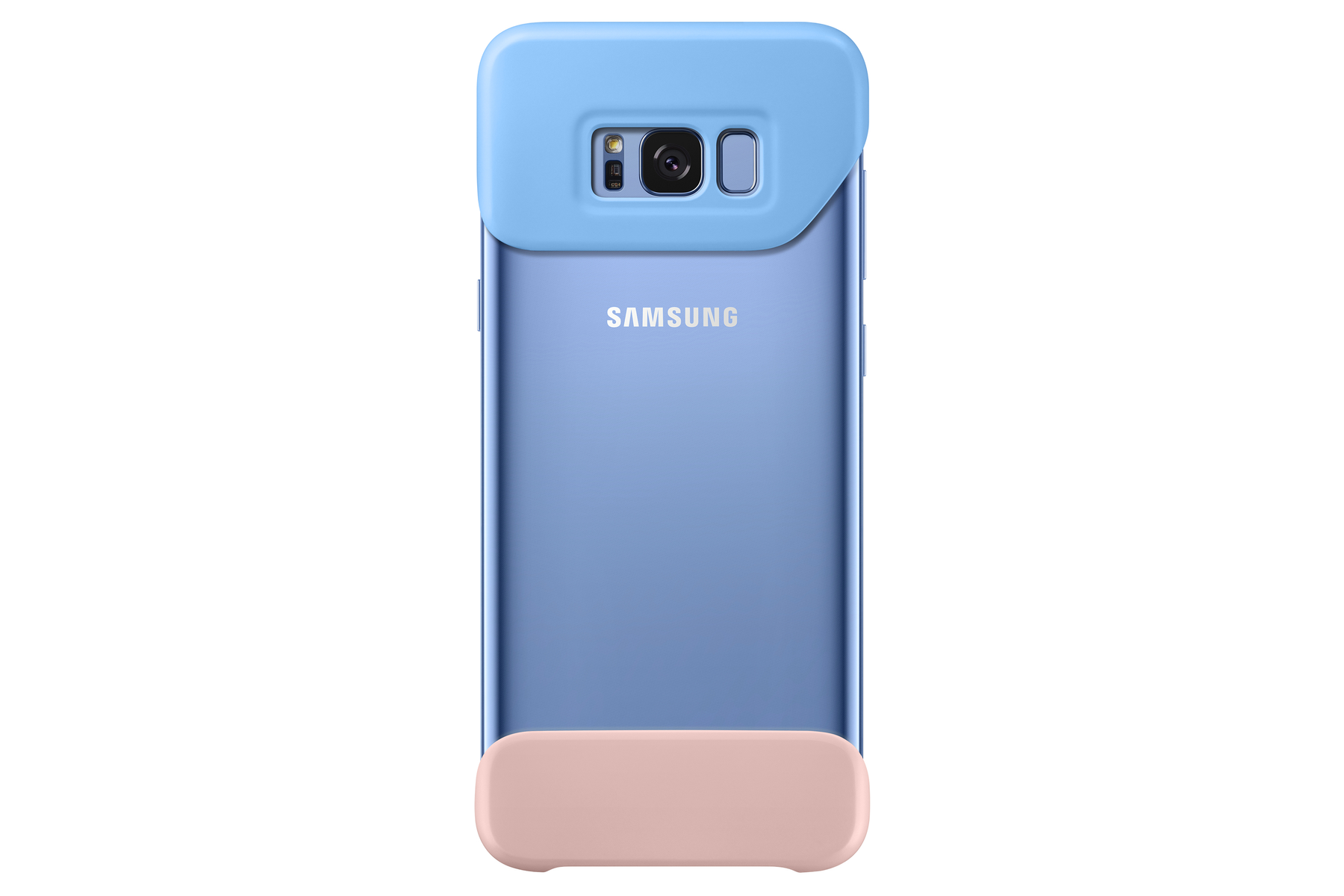 SAMSUNG Galaxy S8 Plus 2Piece - Samsung, Bookcover, Blau S8 Galaxy Cover EF-MG955CL, (Blue/Peach) Plus