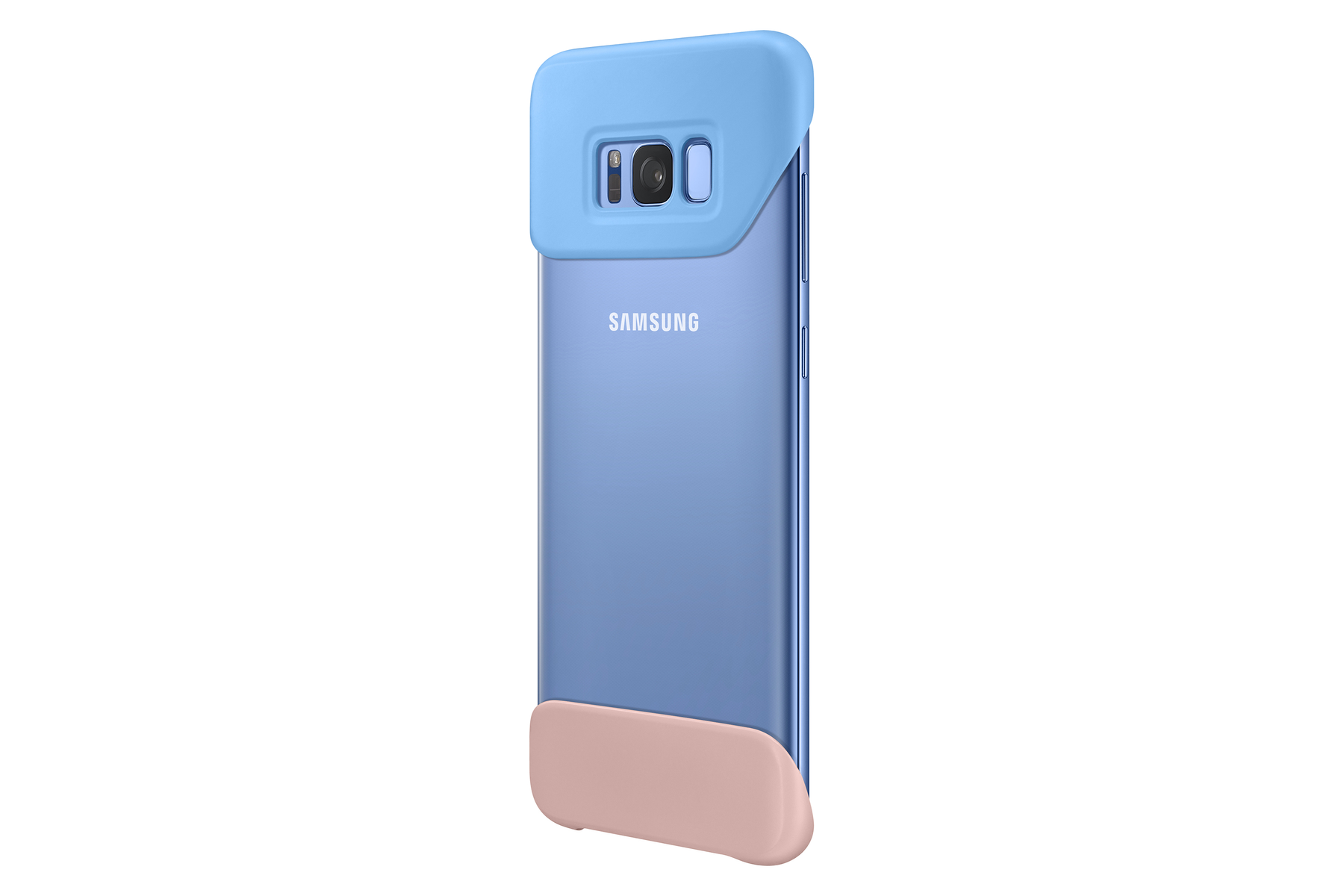 Blau Plus, S8 (Blue/Peach) Plus - Galaxy S8 Bookcover, Galaxy Cover EF-MG955CL, 2Piece Samsung, SAMSUNG