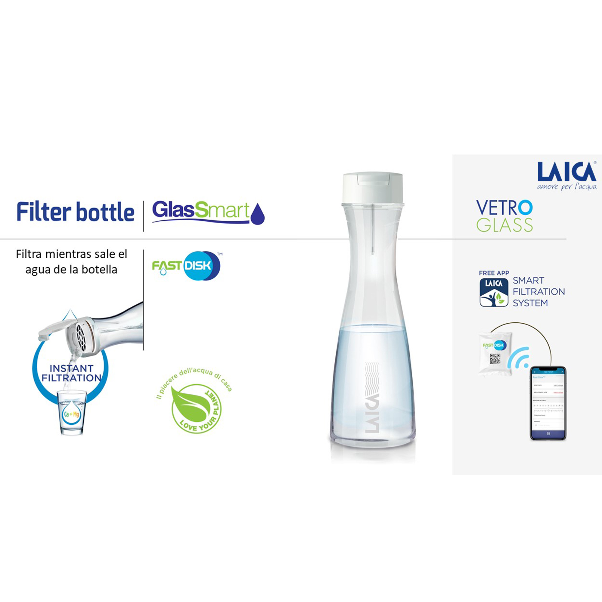 Water LA277 filter, LAICA Blanco