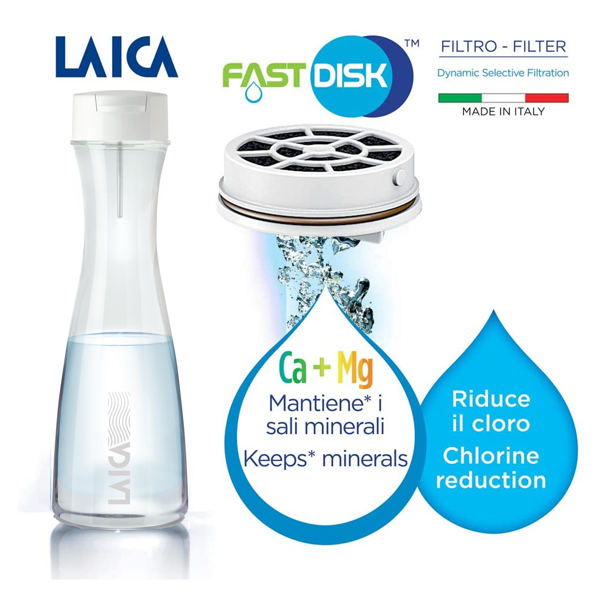 Water LA277 filter, LAICA Blanco