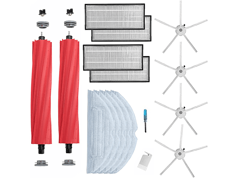 INF Zubehör für Xiaomi Roborock S7 / T7 17 Teile, ZubehörSet SATURN