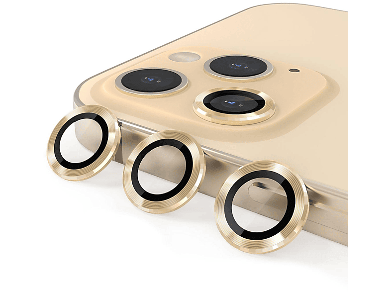 INF Linsenabdeckung iPhone 13 Pro / 13 Pro Max 3er-Pack Gold Kamera Schutzglas(für Apple iPhone 13 Pro / 13 Pro Max)