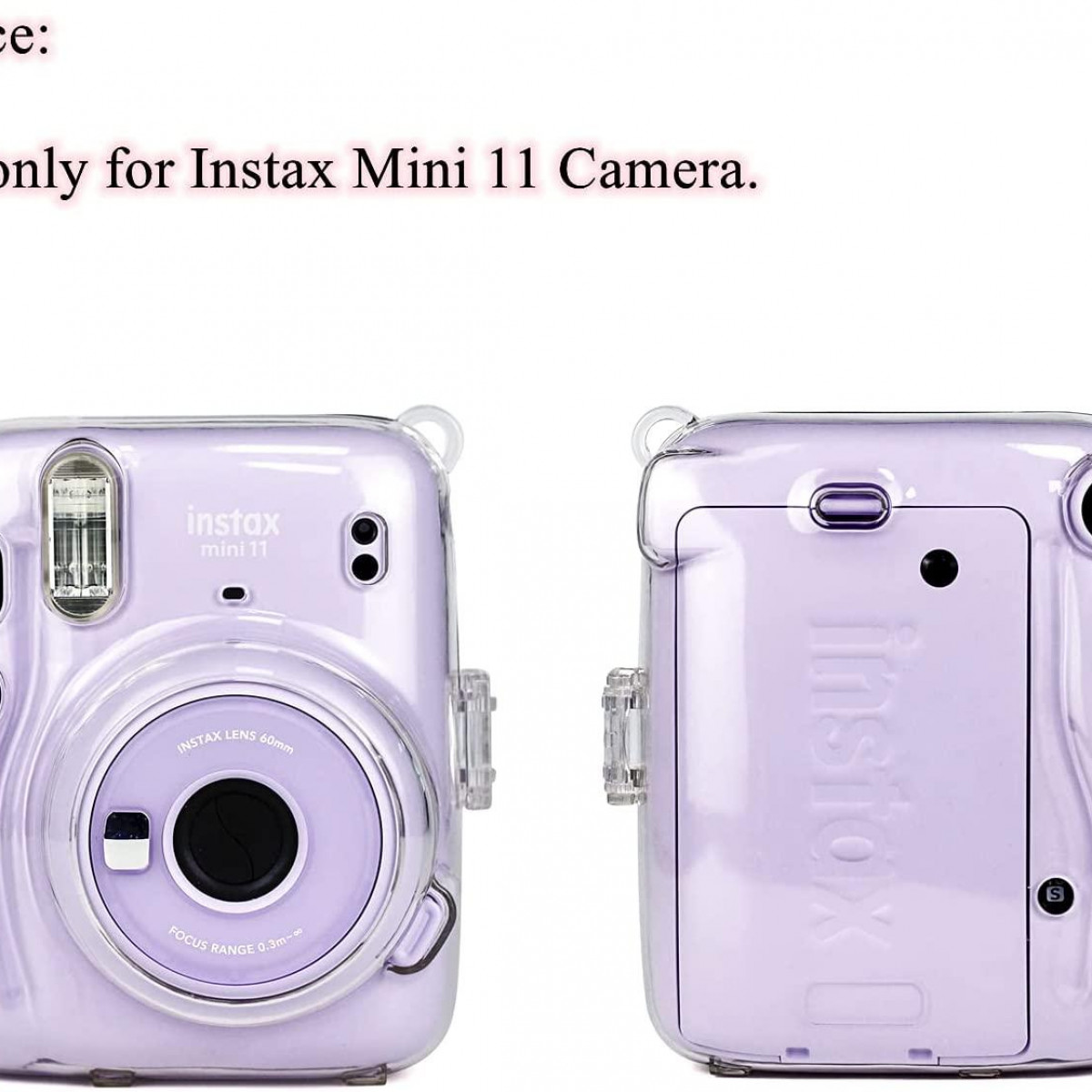 INF Instax Mini 11 Kameratasche transparent transparent Kameratasche
