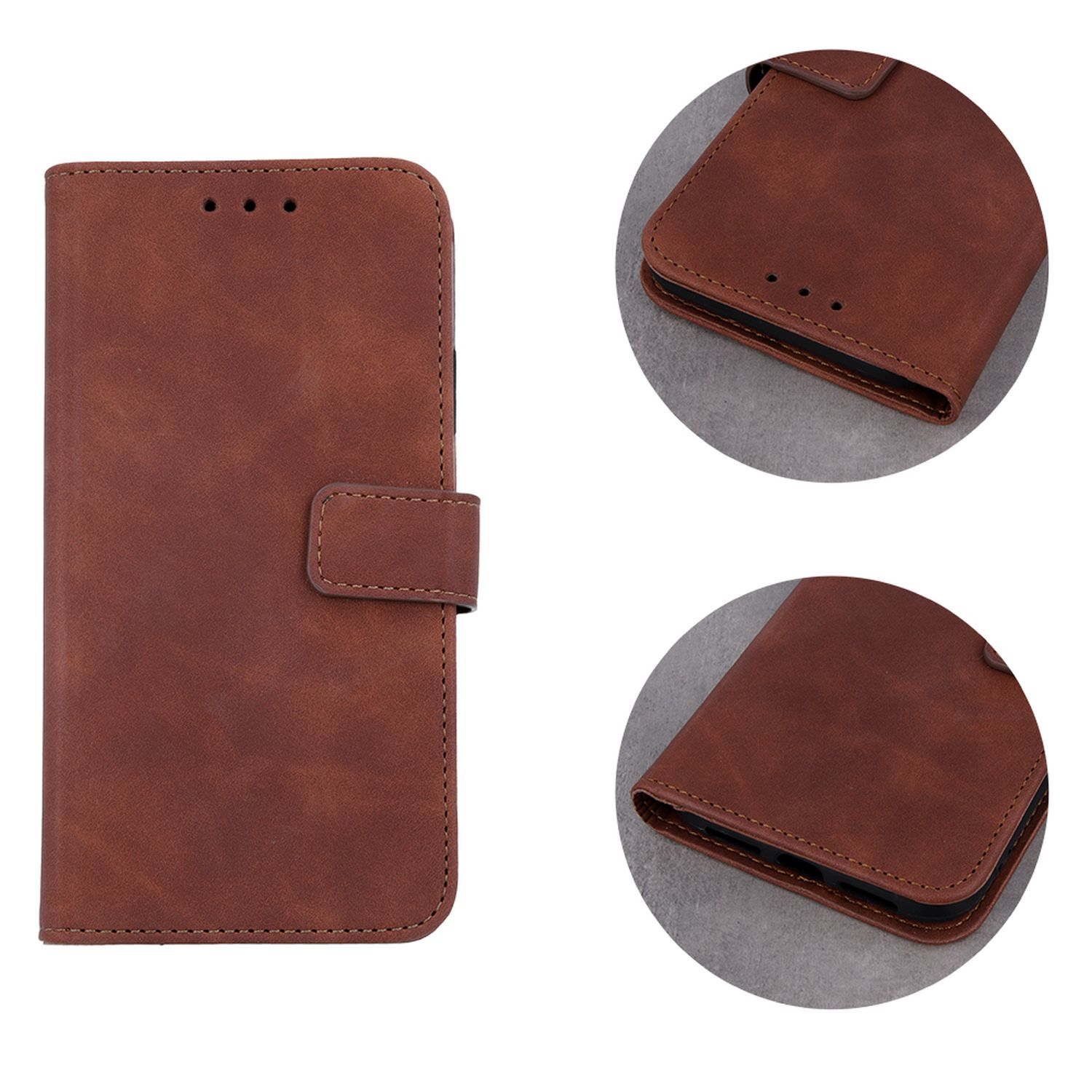 COFI Smart Velvet, Bookcover, Apple, iPhone Braun 11