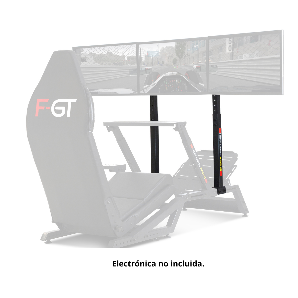 NEXT LEVEL RACING NLR-A006 F1GT MONITOR STAND Monitorständer, Schwarz