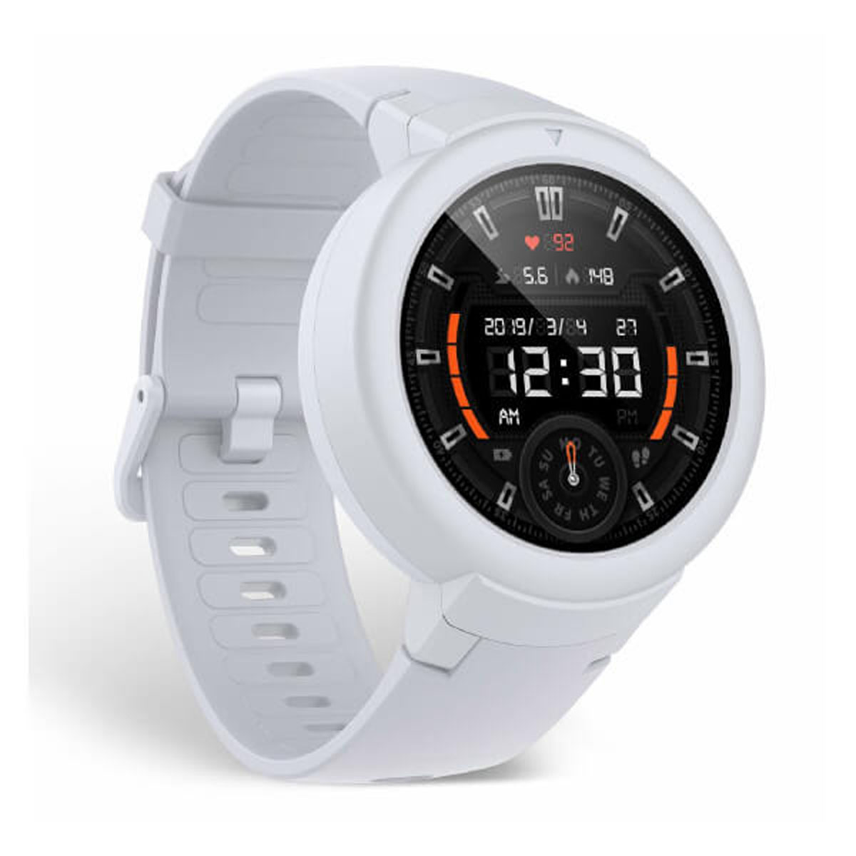 LITE AMAZFIT WEISS A1818 VERGE Weiß Smartwatch Aluminium,