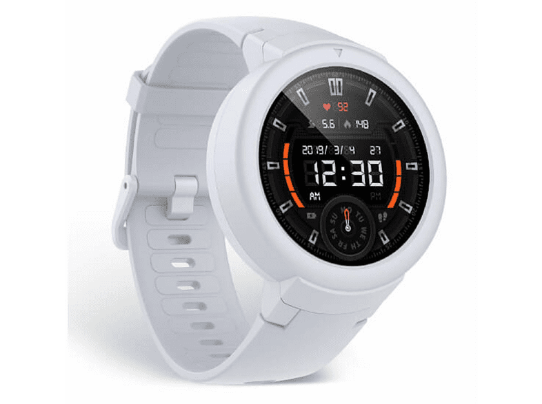 AMAZFIT A1818 VERGE LITE WEISS Smartwatch Aluminium, Weiß