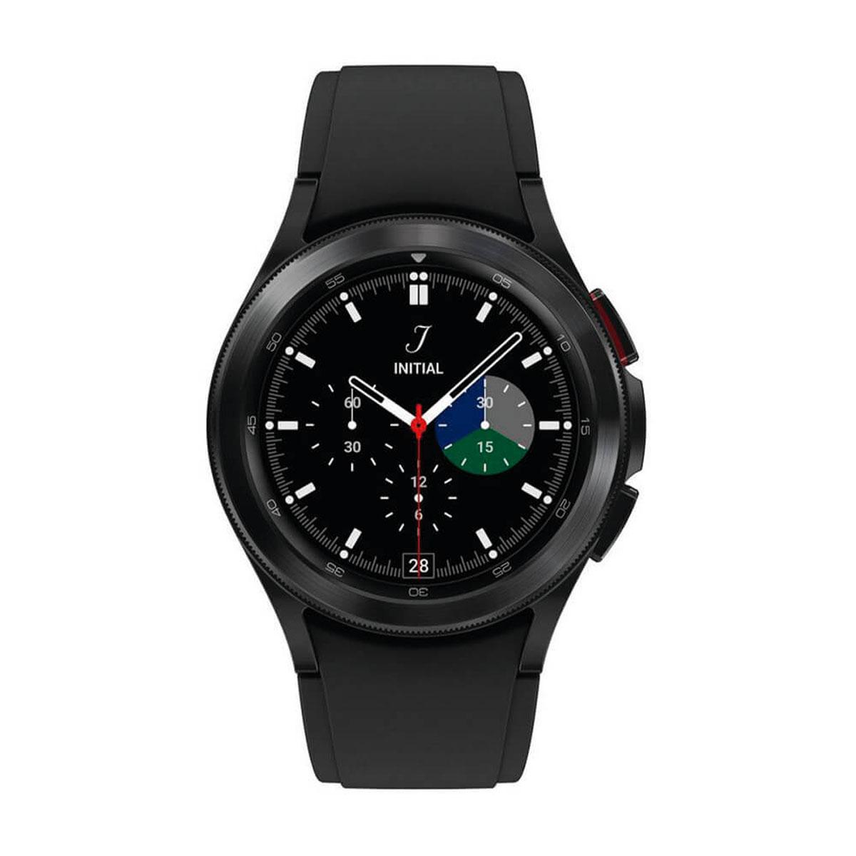 SAMSUNG SM-R895F Smartwatch Schwarz Stahl, Rostfreier