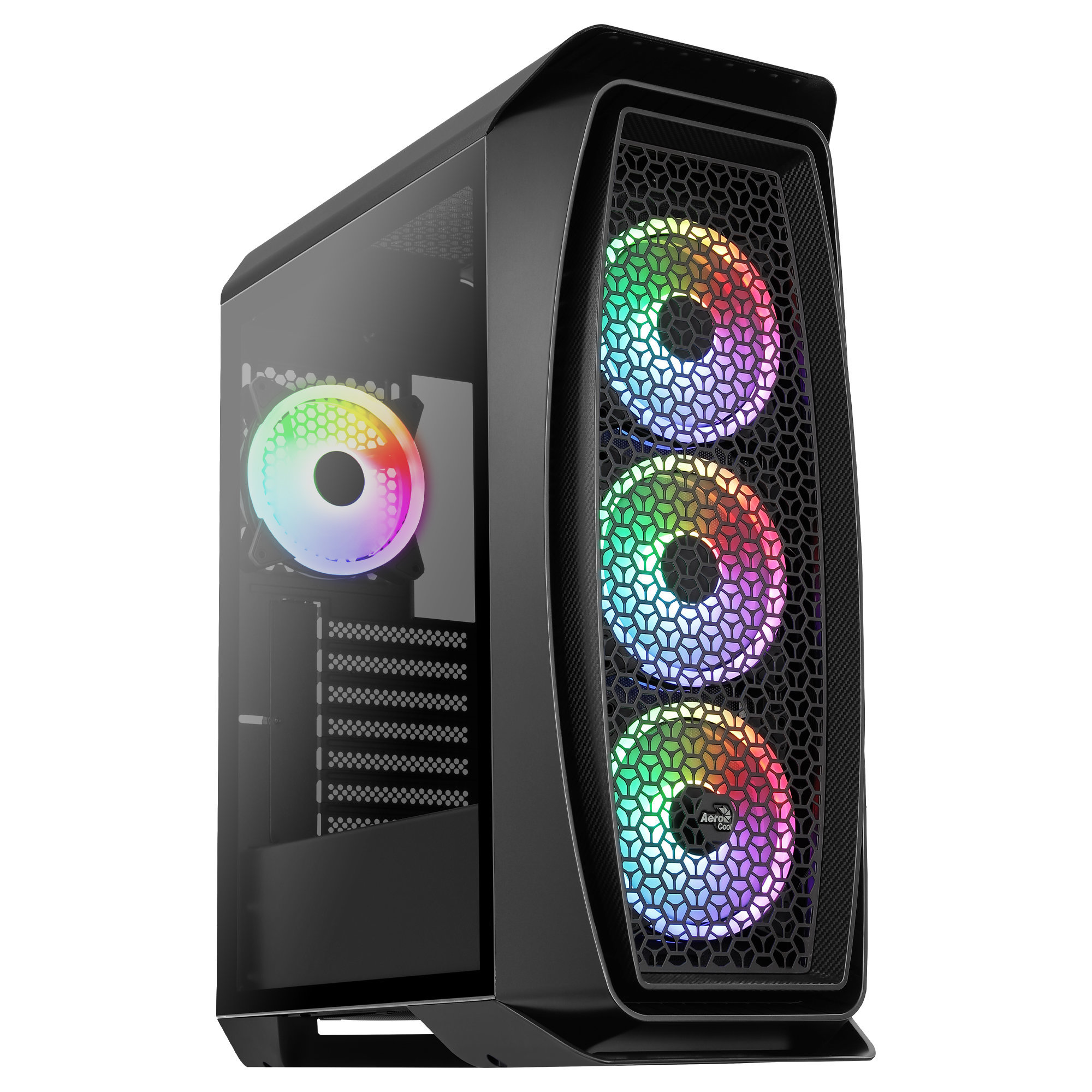 Carcasa PC - AEROONEDUOBKV1 AEROCOOL, Negro