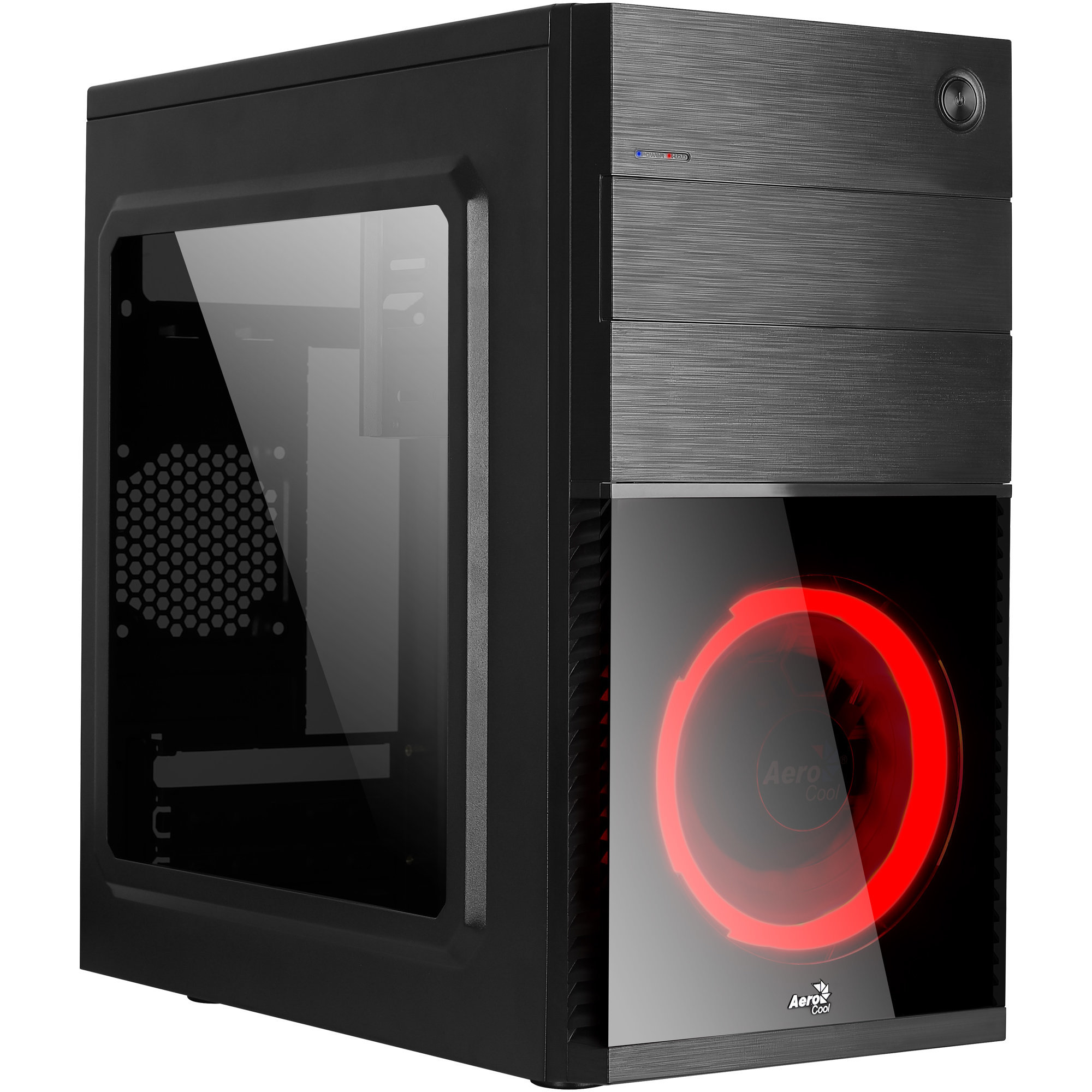 Carcasa PC CS105RD;AEROCOOL, Rojo