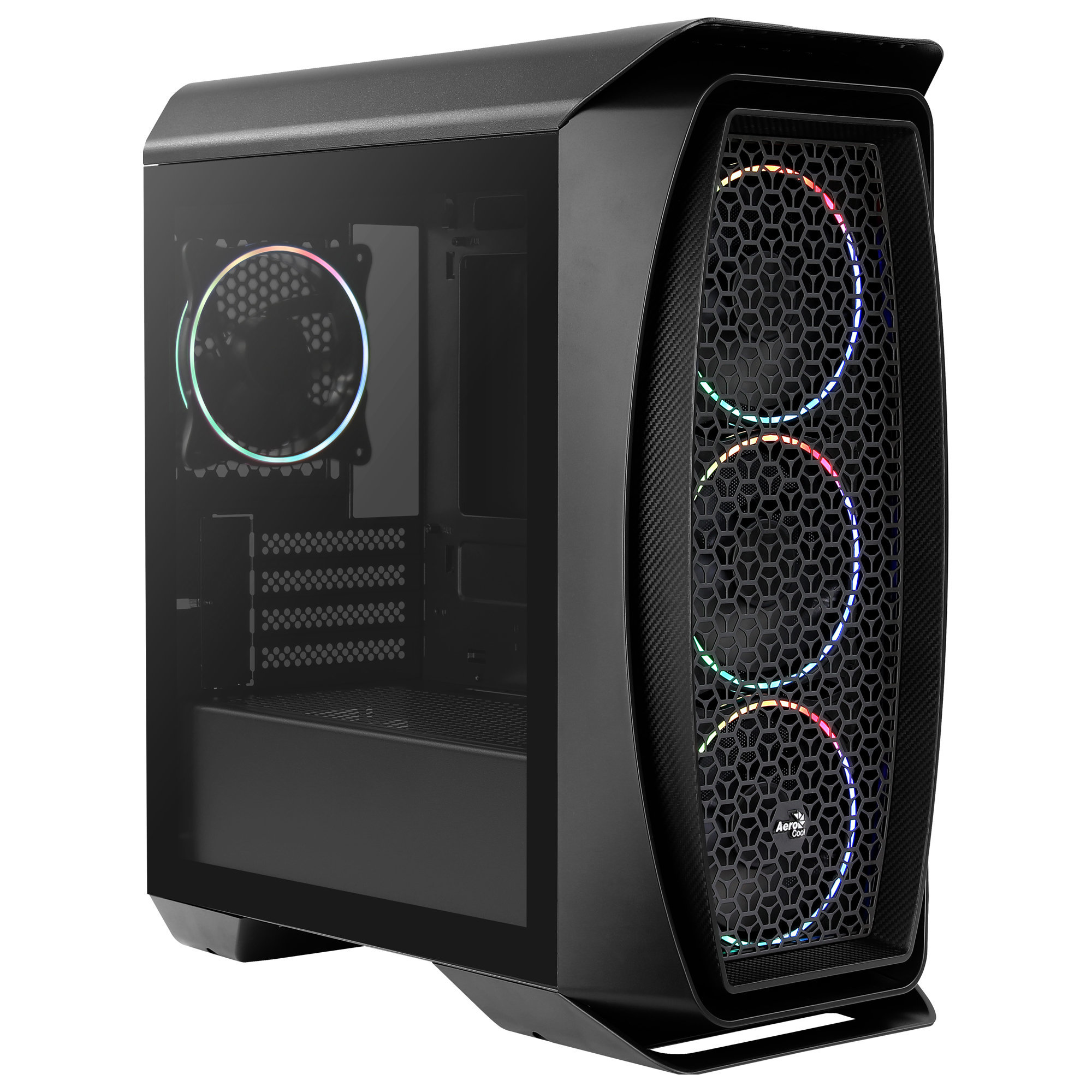 Carcasa PC - AEROONEMINIECLIPBK AEROCOOL, Negro