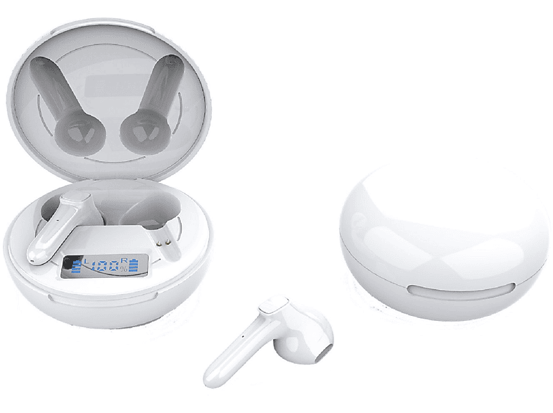 BLAUPUNKT BLP4940, In-ear Bluetooth Kopfhörer weiß | Bluetooth-Kopfhörer