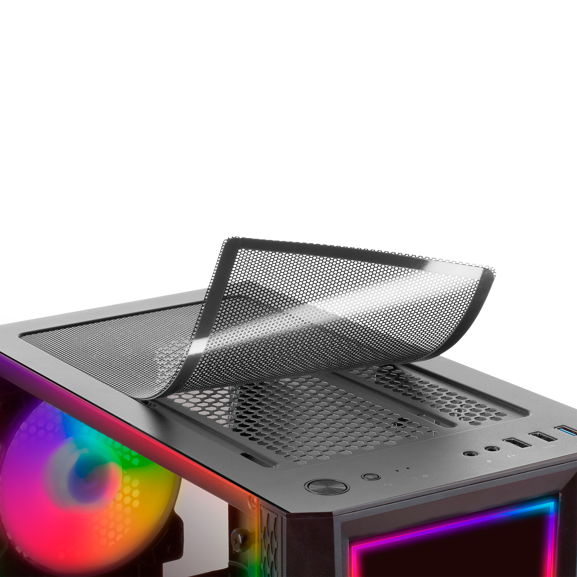 Carcasa de PC  - MCART MARS GAMING, Negro