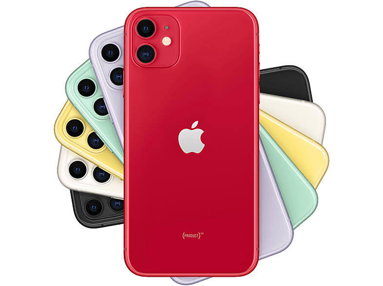 Móvil - APPLE 1464579 MHDK3QL/A IPHONE 11 RED 128GB