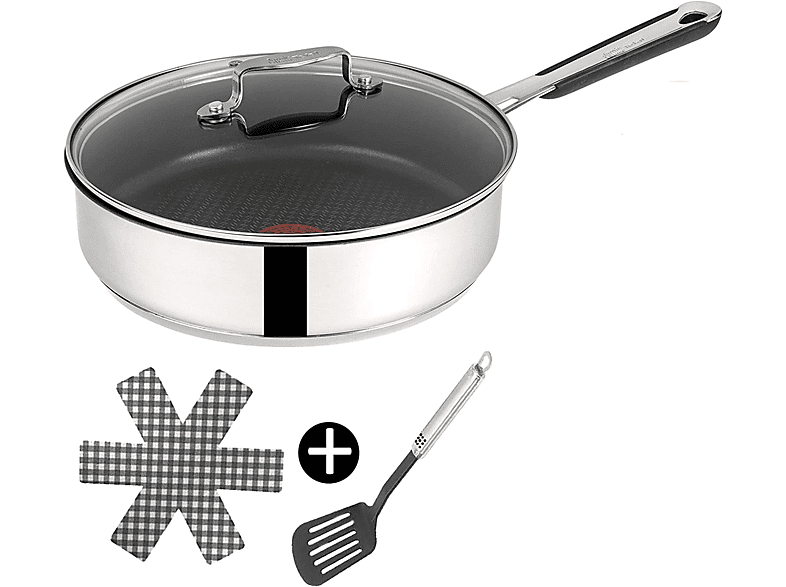 TEFAL E76 Set 25 Pfanne (Aluminium, Beschichtung: Titanium, 25 cm ...