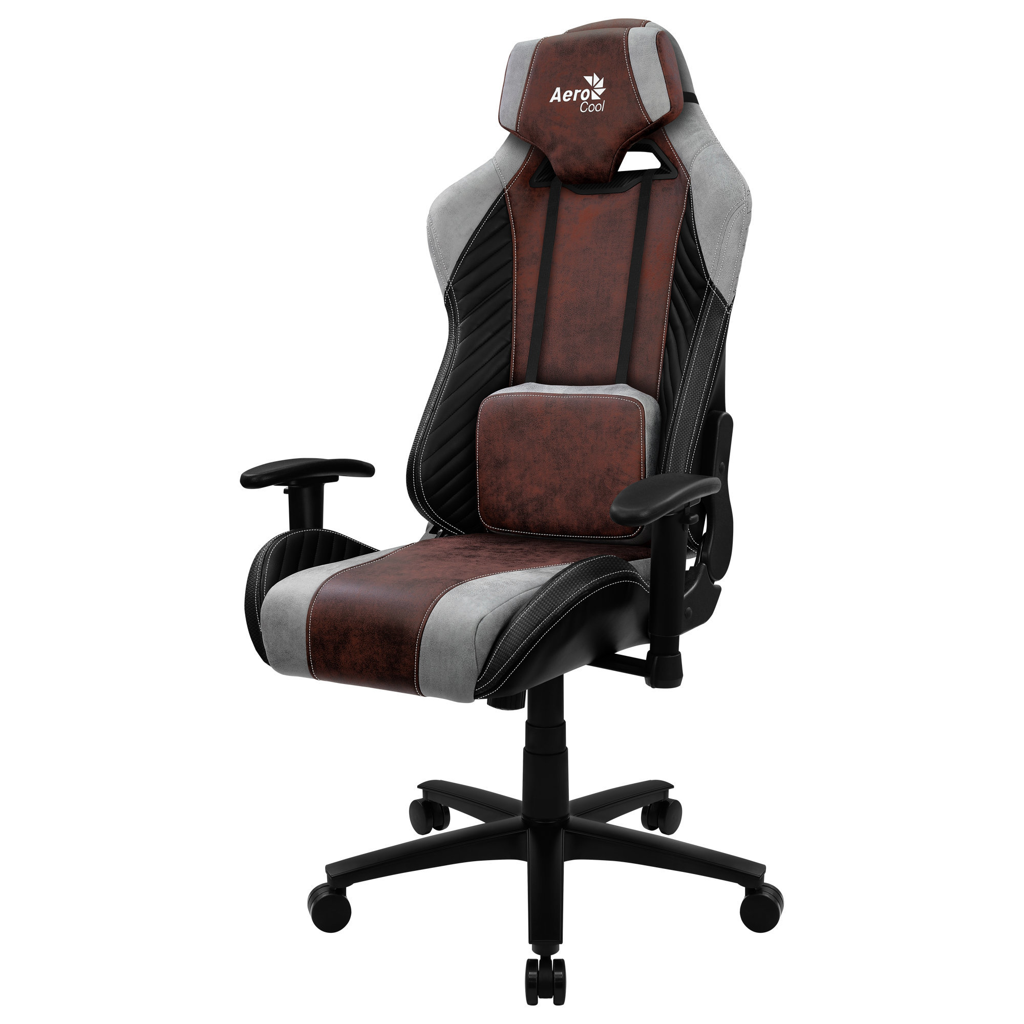 Silla gaming - BARONRD AEROCOOL, Reposabrazos2D (regulable en altura y anchura), 150 kg, Rojo