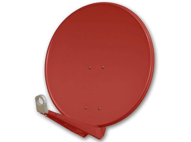 Satellitenanlage 80cm Komplettset - Quad LNB Für 4 Teilnehmer