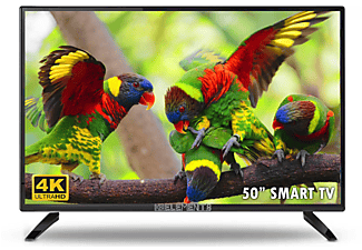 KB ELEMENTS ELT50DE910B LED TV (Flat, 50 Zoll / 127 cm, UHD 4K, SMART TV, Android 9)