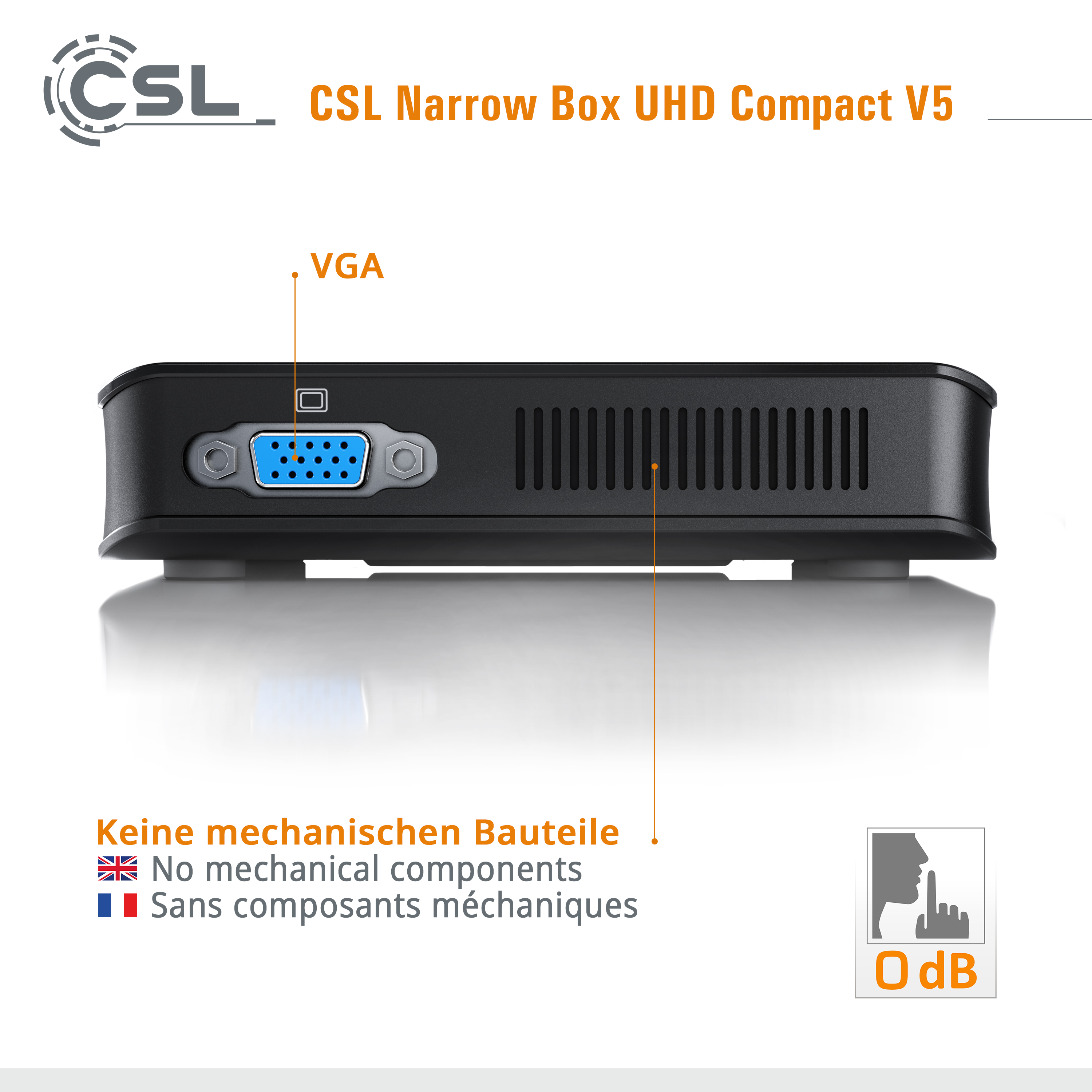 CSL Narrow Box Ultra Windows Bit), mit 10 eMMC, Compact (64 Celeron® HD SSD, Windows 4 Prozessor, / Pro Mini-PC Intel® / v5 256GB GB 256 GB GB Pro, 10 128 Intel® RAM