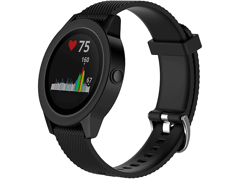 Pulsera Reloj Garmin Vivoactive 3 Repuesto Correa De Silicona De Repuesto Para Garmin Vivoactive 3 - 20 Mm, Suave Y Resistente Al Agua Accesorio Fitness