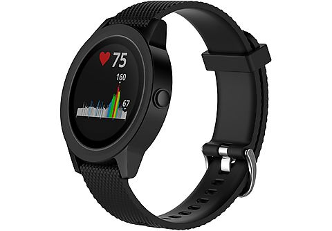 INF Garmin VivoActive 3 / Move / Forerunner Armband (20 mm) Silikon,  Ersatzarmband, Garmin, Mit vielen Garmin-Uhren kompatibel siehe Liste,  schwarz | SATURN