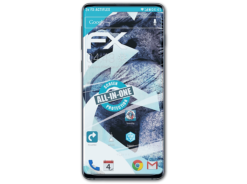 Galaxy Samsung S10) ATFOLIX 3x FX-ActiFleX Displayschutz(für