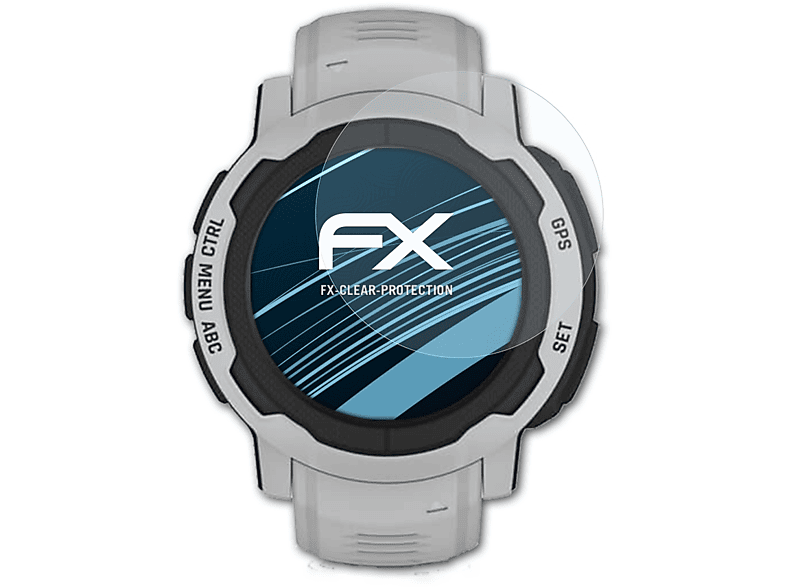 ATFOLIX 3x FX-Clear Displayschutz(für Garmin Instinct 2 (45mm))