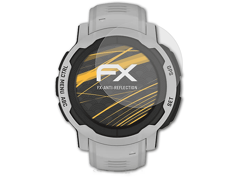 Displayschutz(für 3x Instinct 2 FX-Antireflex ATFOLIX Garmin (45mm))