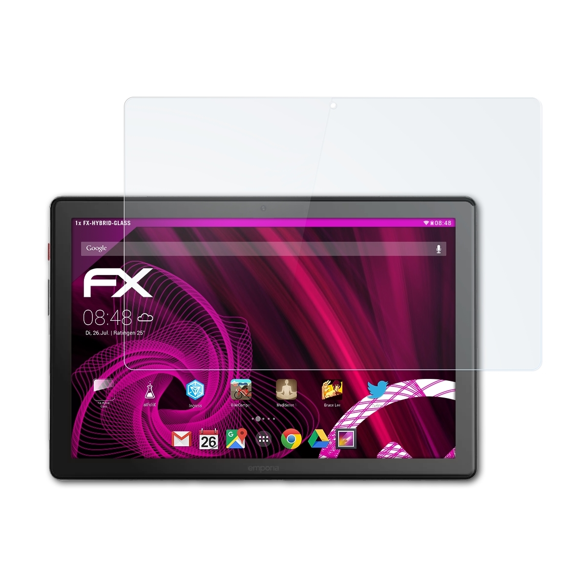 FX-Hybrid-Glass Tablet) ATFOLIX Emporia Schutzglas(für