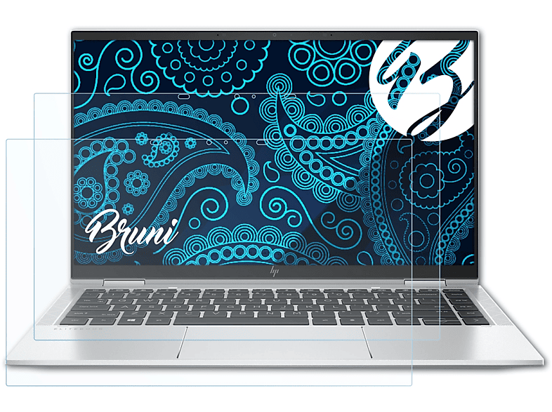 BRUNI 2x Basics-Clear Schutzfolie(für HP x360 1040 G8) EliteBook