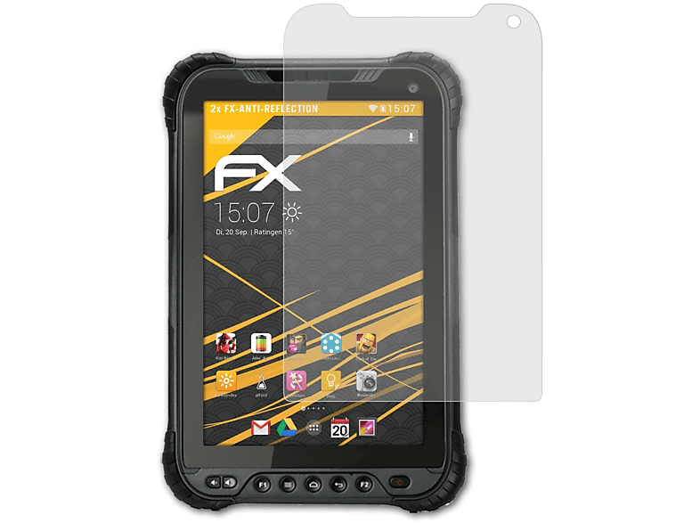 ATFOLIX 2x FX-Antireflex Displayschutz(für Unitech TB85+)
