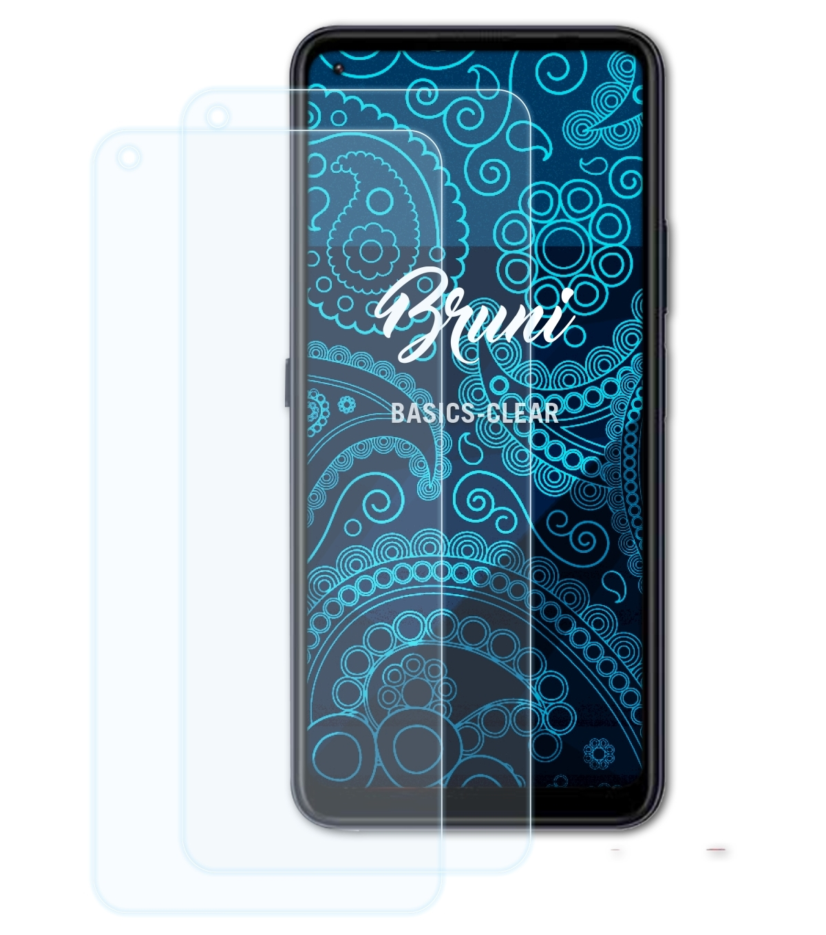BRUNI 2x Hisense Basics-Clear Lite) Infinity H50 Schutzfolie(für