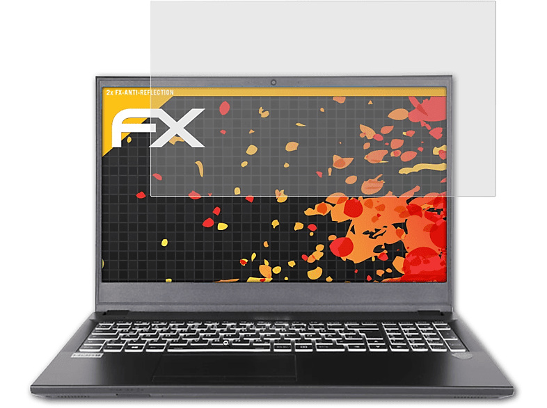 ATFOLIX 2x FX-Antireflex Displayschutz(für Wortmann Terra Mobile 1516)
