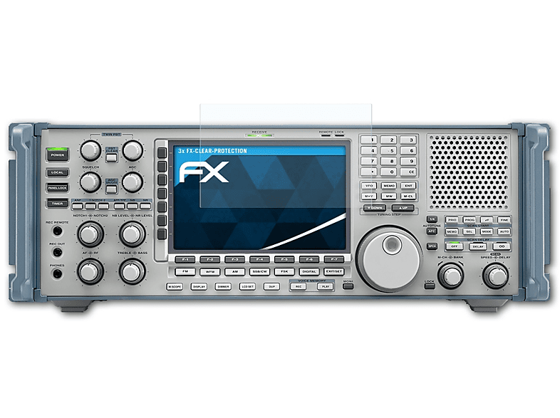 3x Icom Displayschutz(für ATFOLIX FX-Clear IC-R9500)