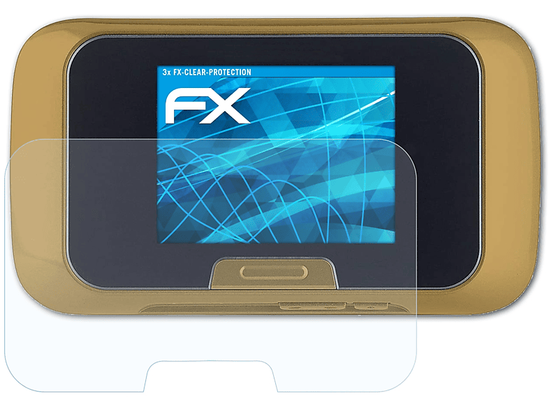 ATFOLIX 3x FX-Clear Displayschutz(für Somikon PX3696-944)