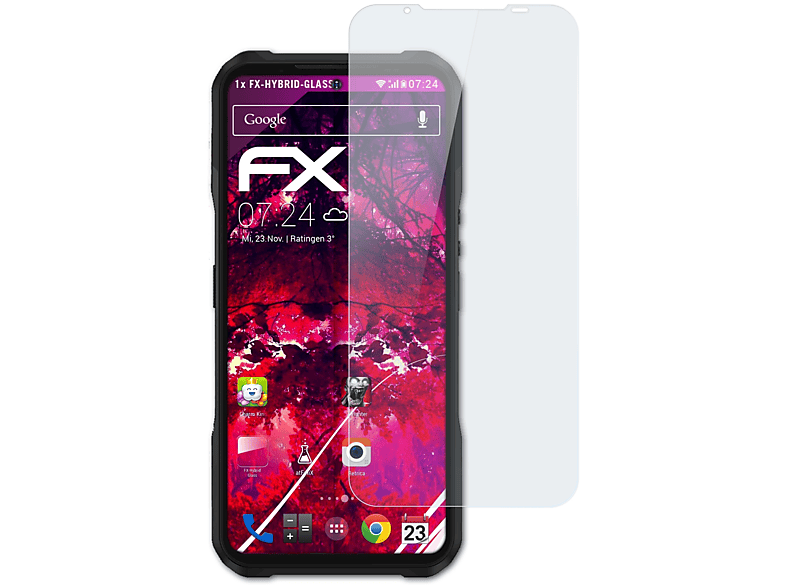 5G) FX-Hybrid-Glass DOOGEE Schutzglas(für V20 ATFOLIX