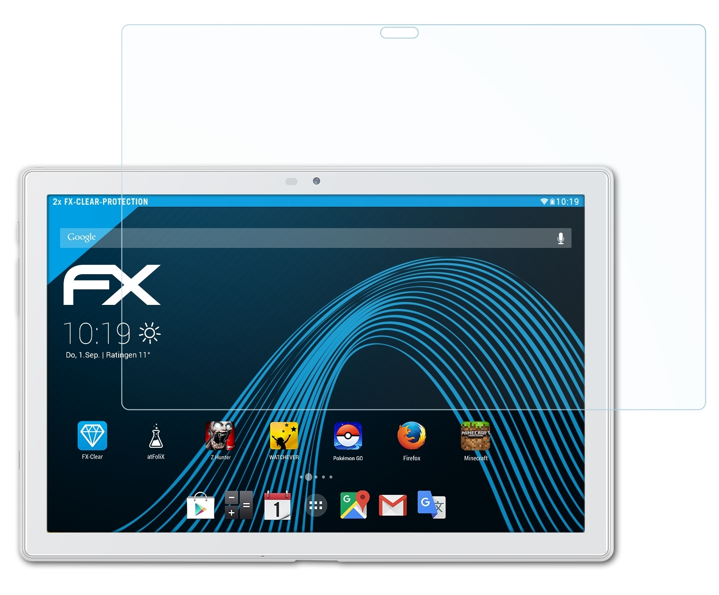 ATFOLIX 2x FX-Clear Displayschutz(für T101 Archos 4G)