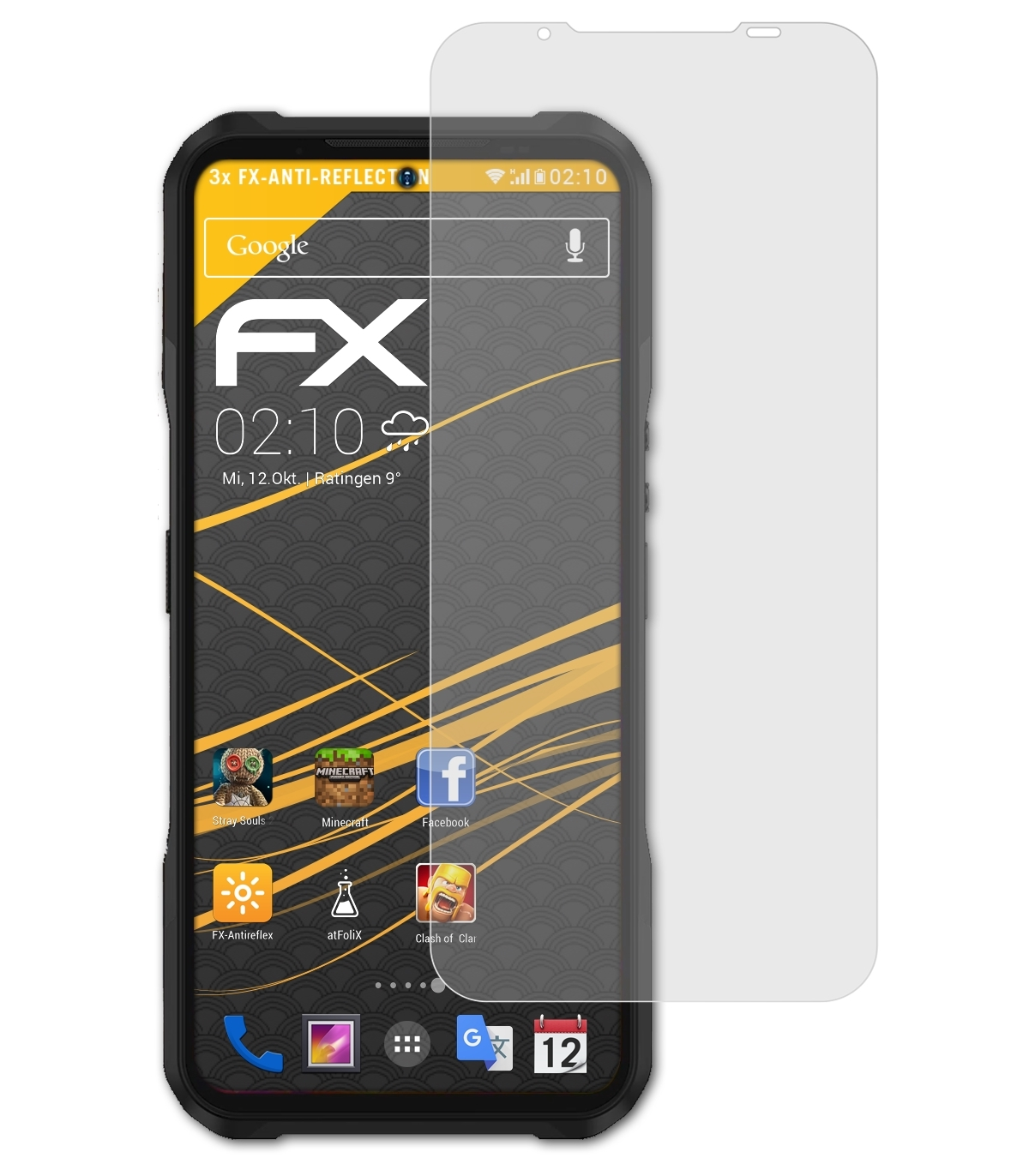 ATFOLIX 3x FX-Antireflex Displayschutz(für DOOGEE 5G) V20