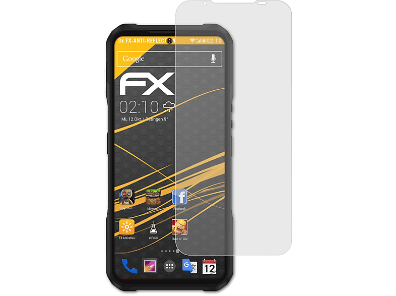 V20 FX-Antireflex ATFOLIX DOOGEE 3x Displayschutz(für 5G)