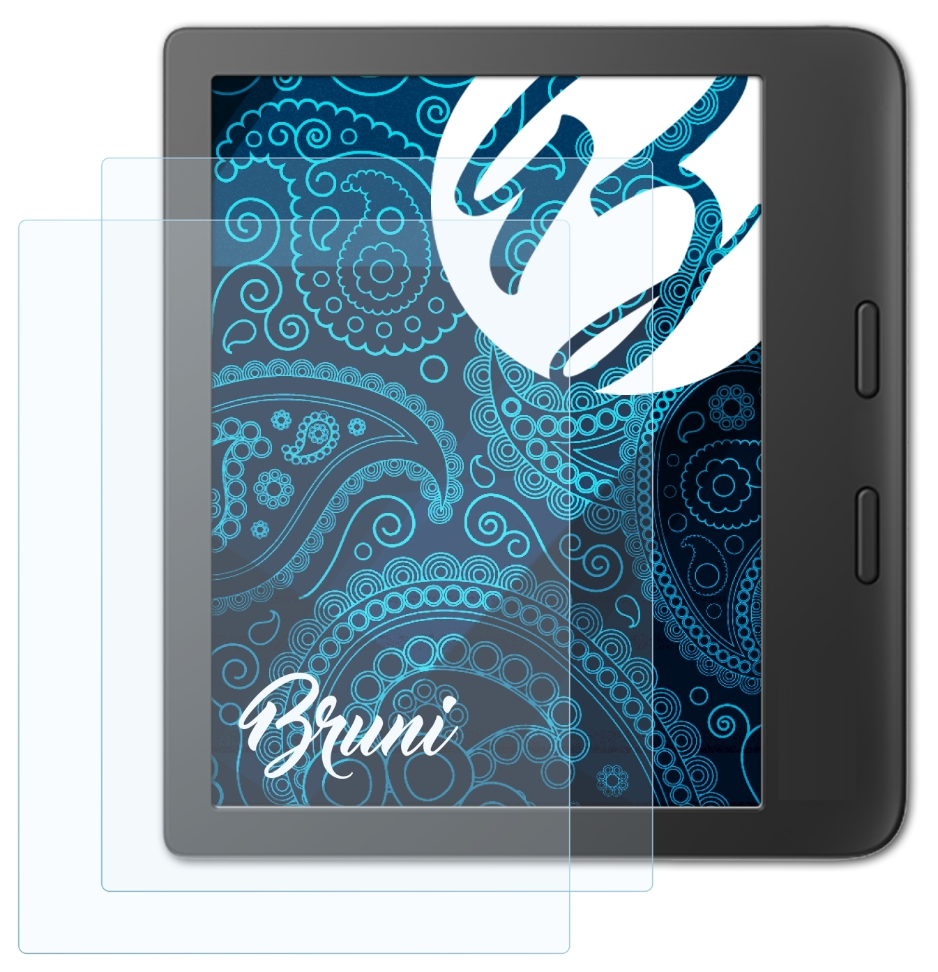 BRUNI 2x Basics-Clear Schutzfolie(für Tolino 6) Vision