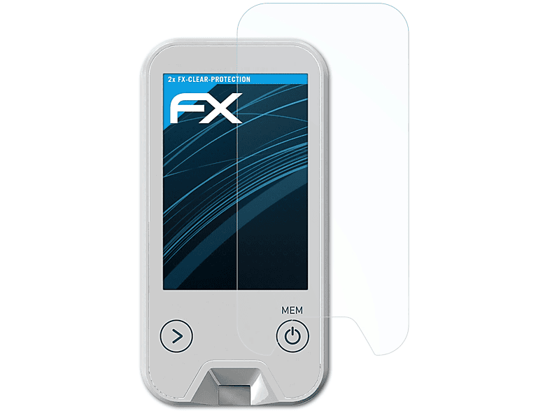 ATFOLIX 2x FX-Clear Displayschutz(für Medisana MediTouch 2)