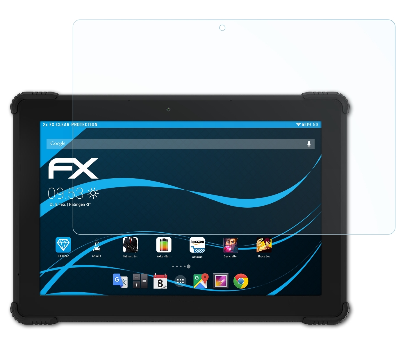 ATFOLIX 2x FX-Clear Displayschutz(für Archos T101x 4G)