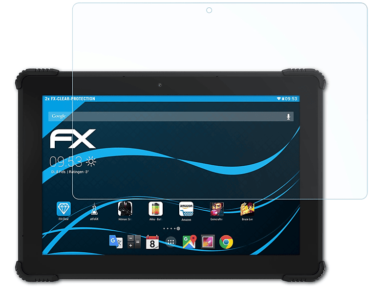 ATFOLIX 2x FX-Clear Displayschutz(für Archos T101x 4G)