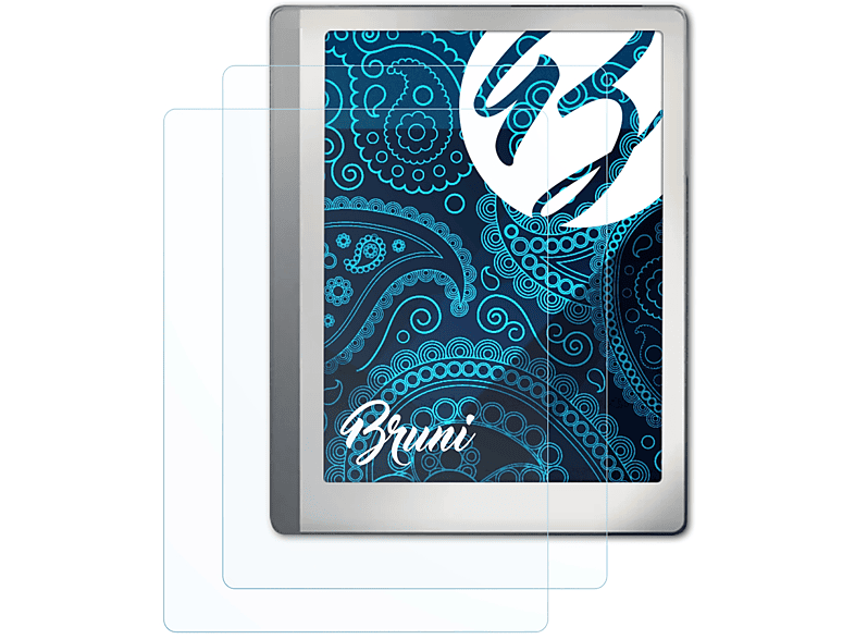 BRUNI 2x Basics-Clear Onyx Schutzfolie(für Boox Leaf)