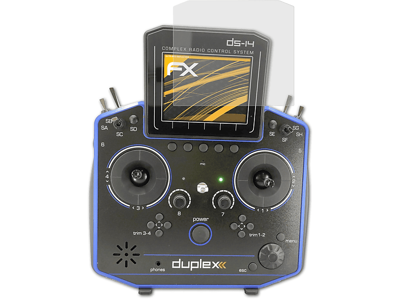 ATFOLIX 3x FX-Antireflex Displayschutz(für Jeti DS-14 Duplex Transmitter II)