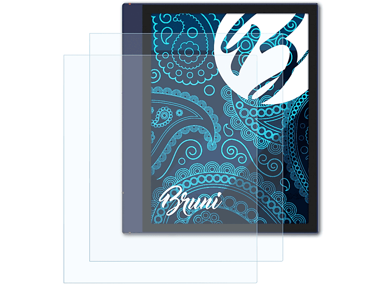 BRUNI 2x Basics-Clear Schutzfolie(für Onyx Boox Note Air 2)