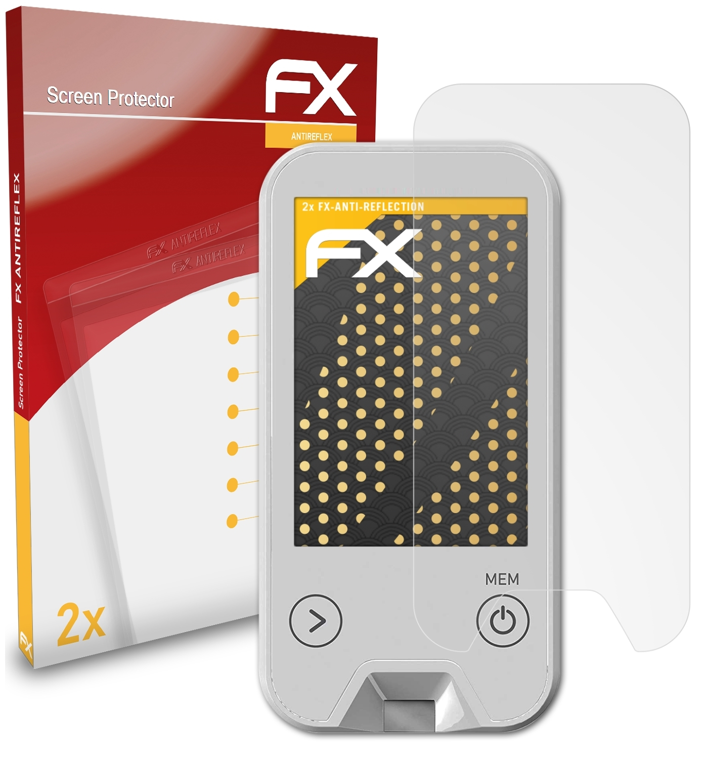 MediTouch FX-Antireflex 2x ATFOLIX 2) Medisana Displayschutz(für
